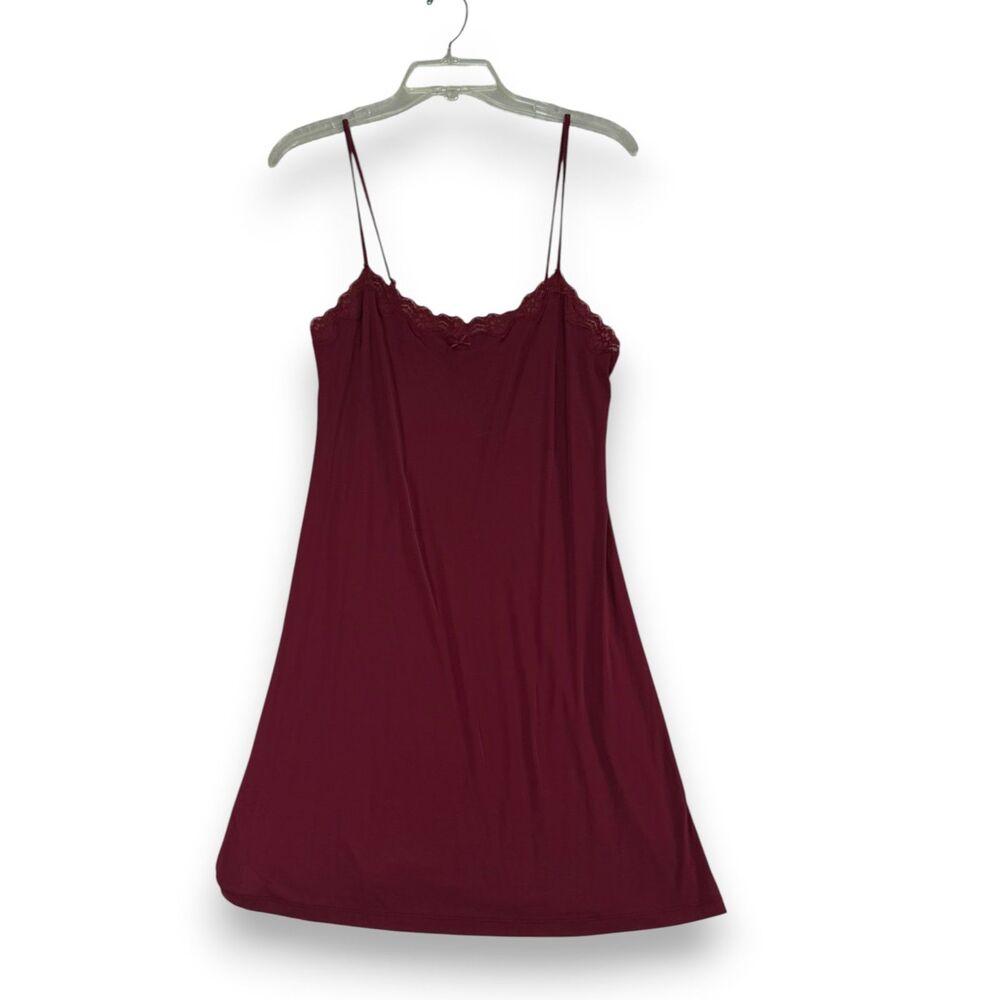 Cerie | Sz S/P | Burgundy Maroon Slip Dress